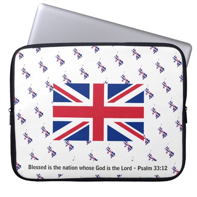 UNION JACK GREAT BRITAIN UK Christan Laptop Laptopschutzhülle (Vorderseite)