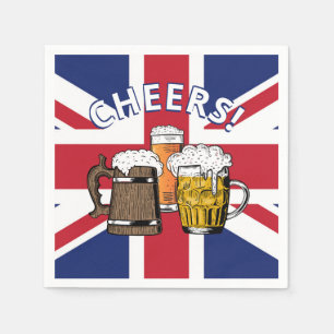 UNION JACK Great British Beer Paper Serviette