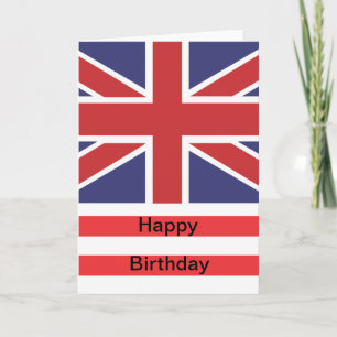 Union Jack Happy Birthday Card Karte