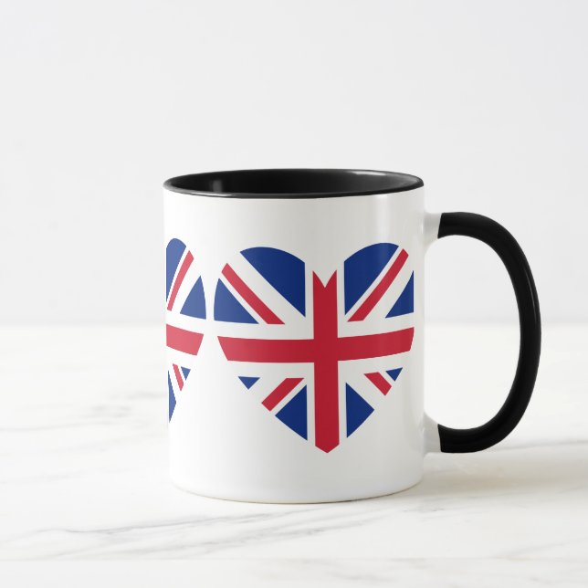 Union Jack Heart Shape Tasse (Rechts)