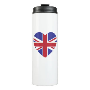 Union Jack Heart Tumbler Thermosbecher