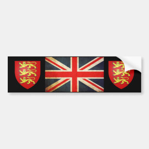 Union Jack Heraldik Schild Aufkleber Autoaufkleber