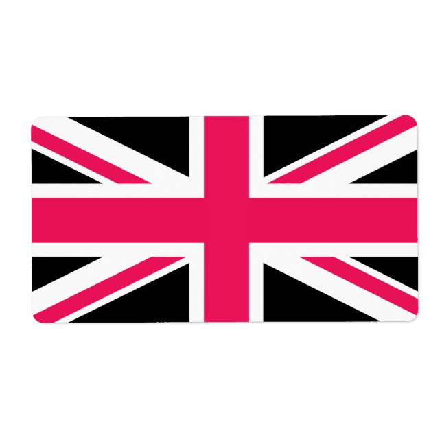 Union Jack ~ Hot Pink Black and White (Vorne)