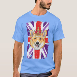 Union Jack Idea Kids & Corgi Lover für Platinum Ju T-Shirt