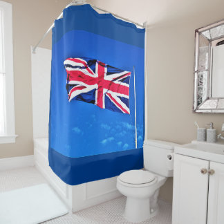 Union Jack Imitats Duschvorhang