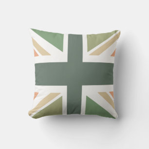 Union Jack - In Designer Pea Soup Kissen