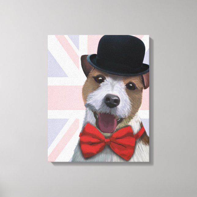 Union Jack Jack Russell Leinwanddruck (Vorderseite)