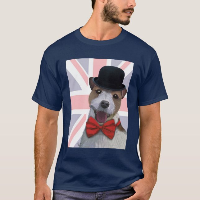 Union Jack Jack Russell T-Shirt (Vorderseite)