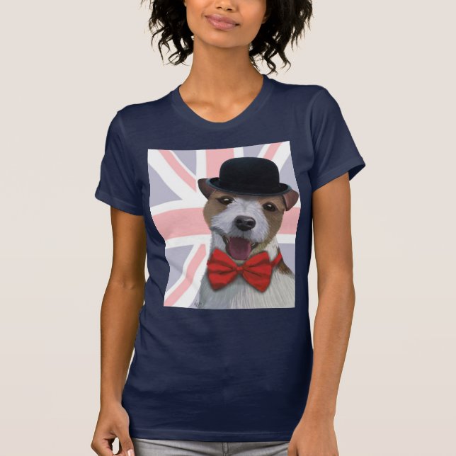 Union Jack Jack Russell T-Shirt (Vorderseite)