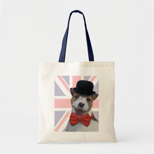 Union Jack Jack Russell Tragetasche (Vorne)