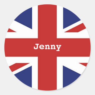 Union Jack, Jenny Runder Aufkleber