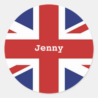 Union Jack, Jenny Runder Aufkleber