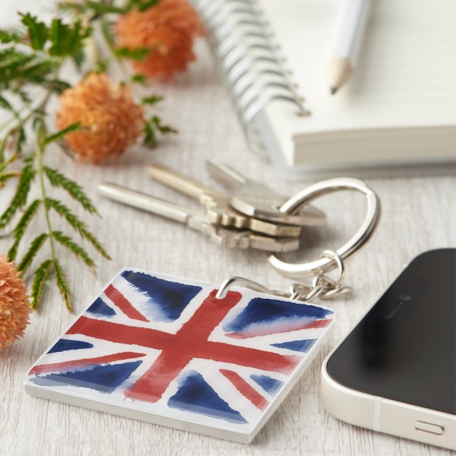 Union jack key rings schlüsselanhänger (Vorderseite rechts)