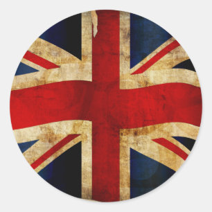 Union Jack Klassischer Rund Aufkleber