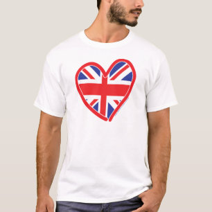 Union Jack Königliches Herz T-Shirt