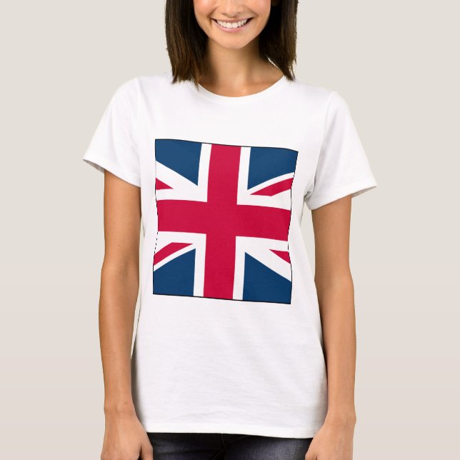 Union Jack Large Square Women's T-Shirt (Vorderseite)