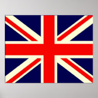 Union Jack Leinwand