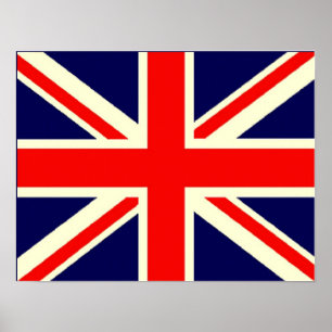 Union Jack Leinwand Poster