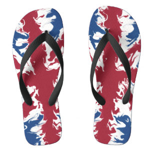 Union Jack Liquid Art Flip Flops