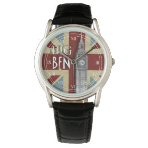 Union Jack London Big Ben Wrist Watch Armbanduhr