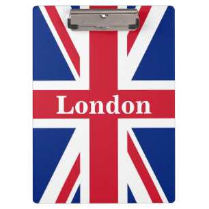 Union Jack London ~ Britische Flagge Klemmbrett