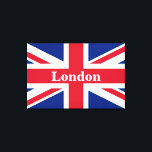 Union Jack London ~ British Flag Canvas Print Leinwanddruck<br><div class="desc">Flagge des Vereinigten Königreichs Großbritannien und Nordirland mit Londoner Text. Verlassen,  Text anpassen oder leer machen.</div>