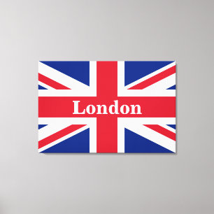 Union Jack London ~ British Flag Canvas Print Leinwanddruck