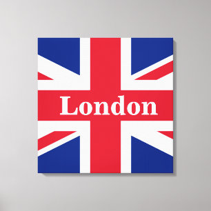 Union Jack London ~ British Flag Canvas Print Leinwanddruck