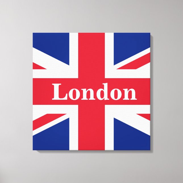 Union Jack London ~ British Flag Canvas Print Leinwanddruck (Vorderseite)