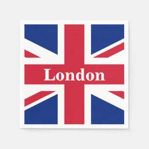 Union Jack London ~ British Flag Paper Dinner Napo Serviette