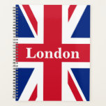 Union Jack London ~ British Flag Planer<br><div class="desc">Flagge des Vereinigten Königreichs Großbritannien und Nordirland mit Londoner Text. Verlassen,  Text anpassen oder Leerstelle machen.</div>