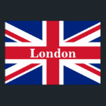 Union Jack London ~ British Flag Poster<br><div class="desc">Flagge des Vereinigten Königreichs Großbritannien und Nordirland mit Londoner Text. Verlassen,  Text anpassen oder leer machen.</div>