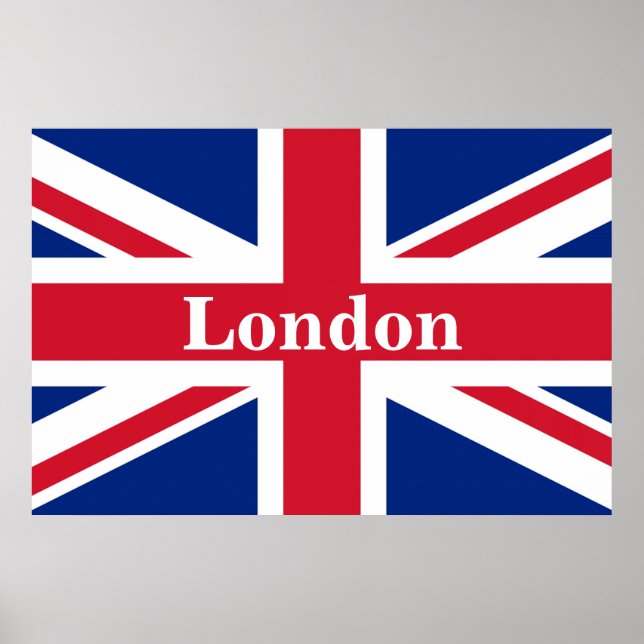 Union Jack London ~ British Flag Poster (Vorne)