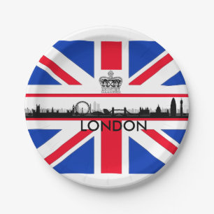 Union Jack London Skyline Theme Party Paper Teller