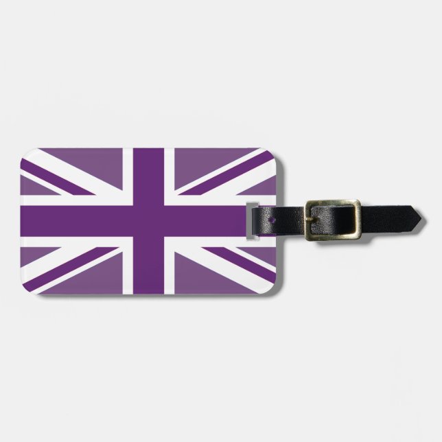 Union Jack Luggage Tag Gepäckanhänger (Vorderseite horizontal)