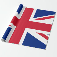 Union Jack Matte Wrapping Paper, 30" x 6'