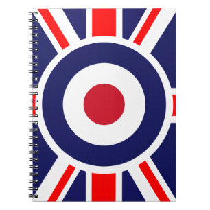 Union Jack Mod England Ziel Notizblock