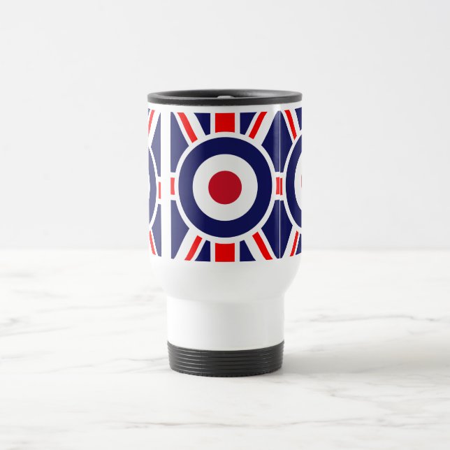 Union Jack Mod England Ziel Reisebecher (Mittel)