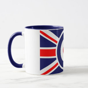 Union Jack Mods England Zielscheibe Tasse