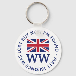 UNION JACK Monogramm Schlüsselanhänger