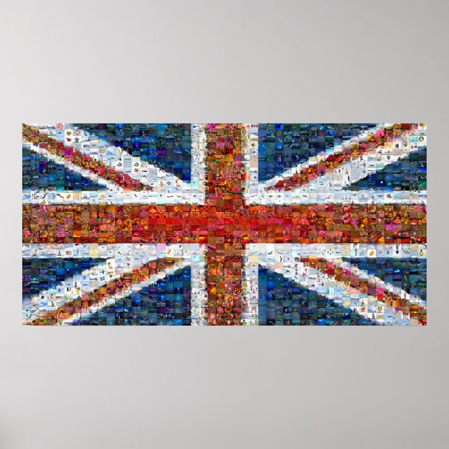 Union Jack Montage Poster (Vorne)