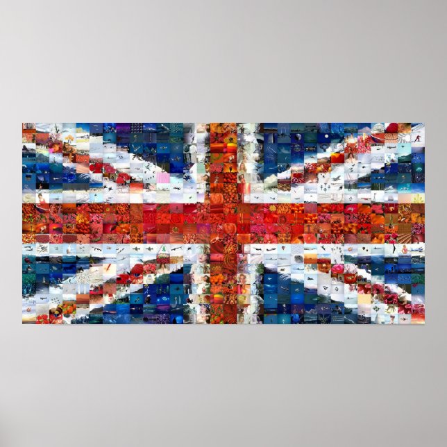 Union Jack Montage - Standard Poster (Vorne)