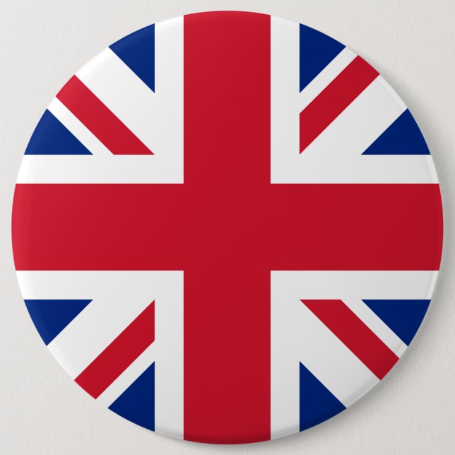 Union Jack National Flag Großbritannien Button (Vorderseite)