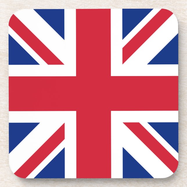 Union Jack National Flag Großbritannien Getränkeuntersetzer (Vorderseite)