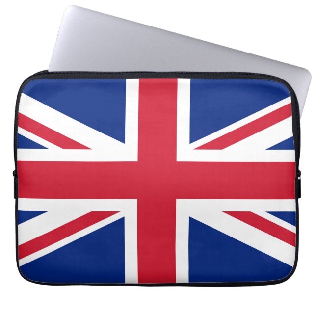 Union Jack National Flag Großbritannien Laptopschutzhülle (Vorderseite)
