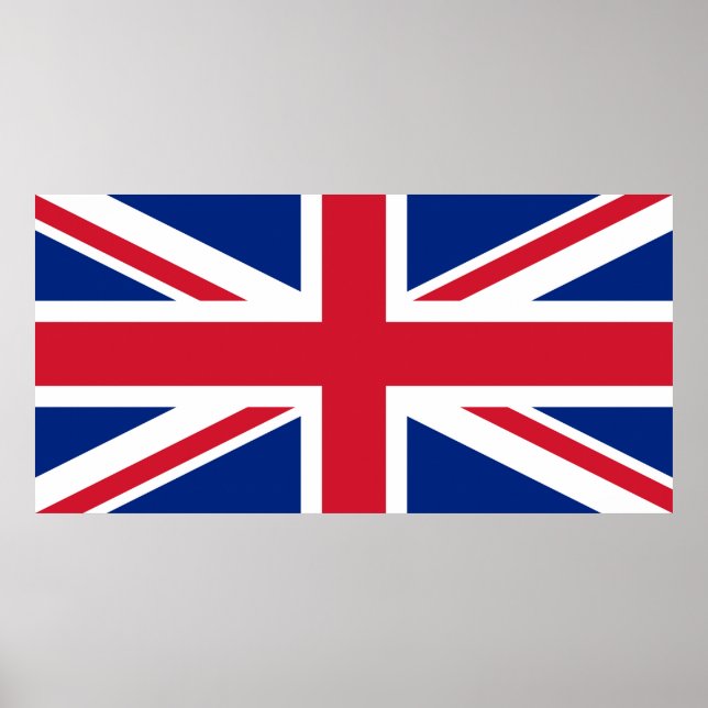 Union Jack National Flag Großbritannien Poster (Vorne)