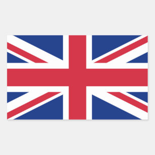 Union Jack National Flag Großbritannien Rechteckiger Aufkleber