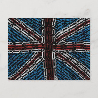 Union Jack of Paperclips Postkarte