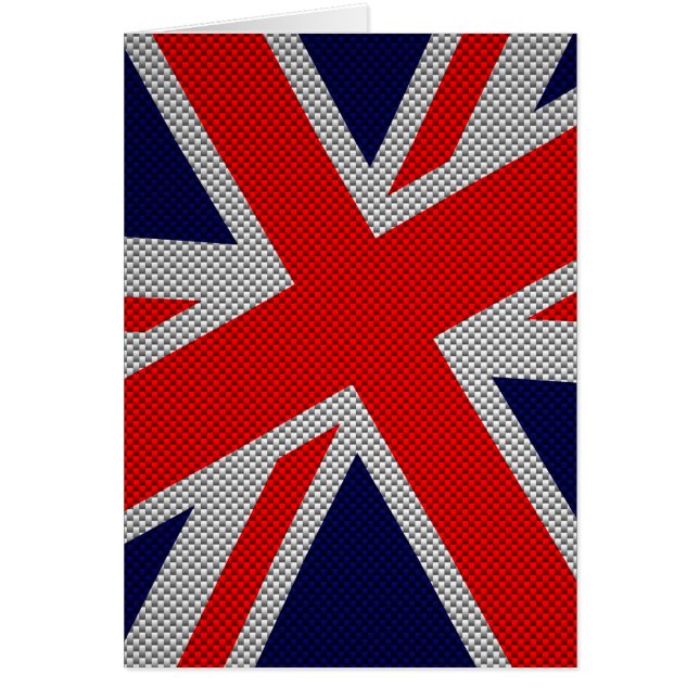 Union Jack on Carbon Fibre Style Print (Vorne)
