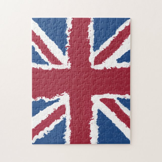 Union Jack Painted Artwork von Heva Weva Puzzle (Vertikal)